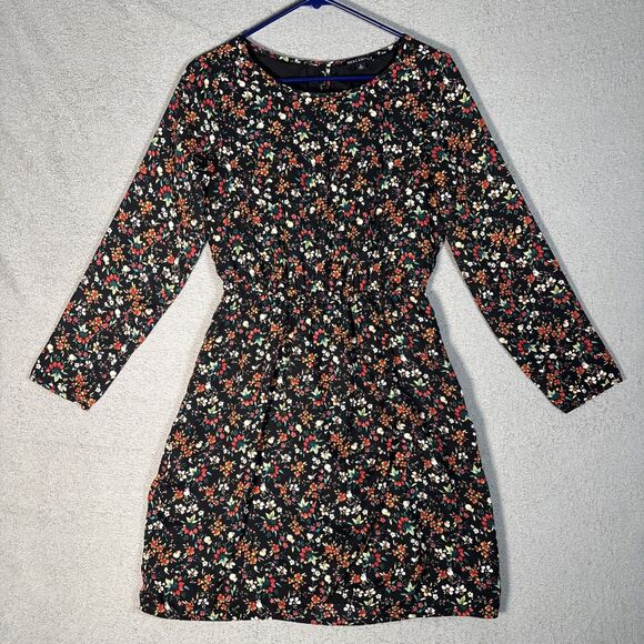 J Crew Mercantile Dress Women’s 2 Mini Floral Cottage Core Prairie Dark Floral - Picture 1 of 15